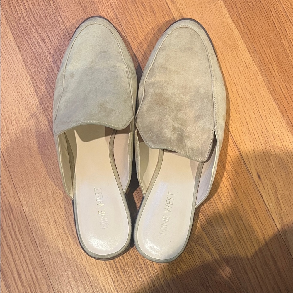 Nine West Women's Beige Mules
